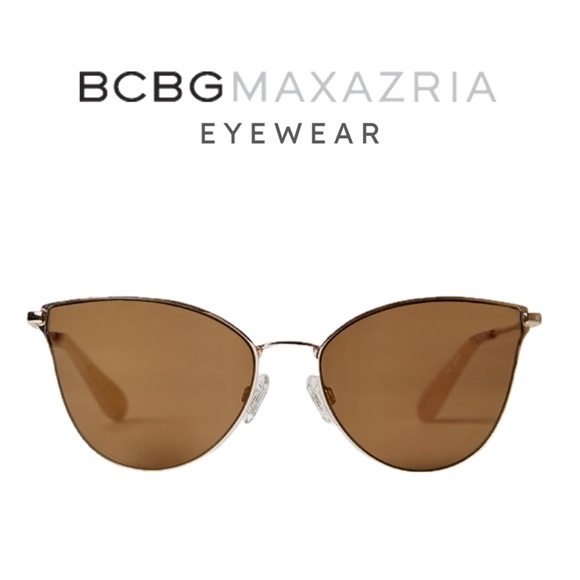 BCBG MAXAZRIA CAT EYE AVIATOR SUNGLASSES.